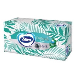 Kosmētiskās salvetes, Zewa Deluxe, F1, 3 slāņi, 90 loksnes/iep.