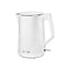 Elektriskā tējkanna Gorenje K15DWW, 2200W, 1.5L, nerūsējoša tērauda/plastmasas, balta (1)