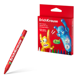 Vaska krītiņi, 12 krāsas, Erich Krause Jolly Friends