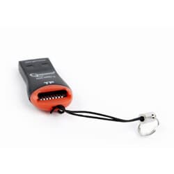 Karšu lasītājs Gembird MicroSD USB 2.0., melns