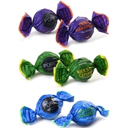 Konfektes, piena šokolādes trifeles, Pure, Asorti, ar krēma pildījumu, 1kg