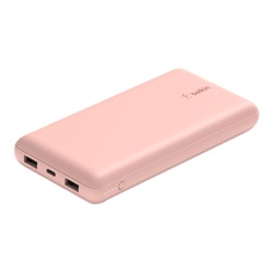 Ārējās uzlādes akumulators Belkin Boost Charge Power Bank, 20000mAh, 15W, rozā