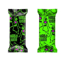 Konfektes Halloween, vafeļu ar zaļu, skābu krēmu, 1kg
