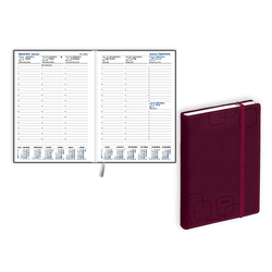 Plānotājs Prestige, soft, mākslīgā āda, bordo, BPG (20060302)