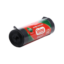 Atkritumu maisi, melni, 33mikr., Spino, 75L/10gab.