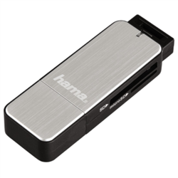 Karšu lasītājs Hama SD, USB 3.0., sudraba