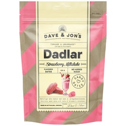 Dateles ar garšu, Strawberry milkshake, Dave & Jon’s, 125g