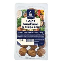 Gaļas bumbiņas ar svaigo sieru un zaļumiem, Rīgas Miesnieks, 300g