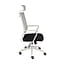 Biroja krēsls GROSPOL SPEED HD WS2, auduma tonis melns, balta pamatne (2)
