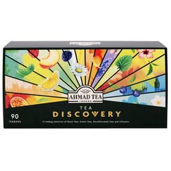 Tēja Ahmad, melnās, zaļās un zāļu tējas izlase Discovery, folija kovertos, 90 gab.