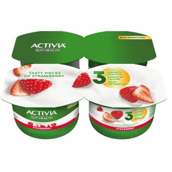 Jogurts Activia, zemeņu, 4 x 120 g