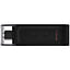 Atmiņa USB flash Kingston DataTraveler 70 64GB, USB 3.2, Type-C, melna (1)