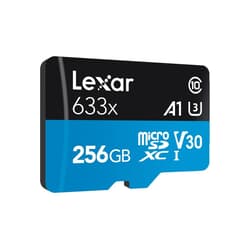 Atmiņas karte Lexar 633x microSDXC, 256GB, UHS-I, V30, U3, Class 10