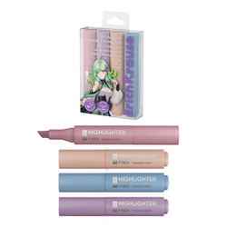 Marķieru komplekts, teksta, 1.0-4.5 mm, 4 krāsas, Erich Krause Visioline V-17 Mini Flex Manga