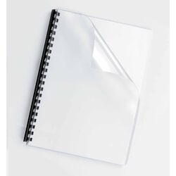 Apvāki iesiešanai A4, priekšējais vāks, 200 mikr., caurspīdīgi, Fellowes