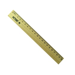 Lineāls 20cm, koka