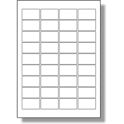 Cenu zīme, balta, A4 ar perforāciju, 49 x 38mm, 100gab.
