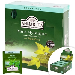 Tēja Ahmad, zaļā, Mint Mistique, follija konvertos, 100 gab.