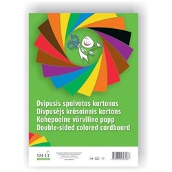 Kartons Smiltainis, tonēts A4, divpusējs, asorti, 190 g/m², 16 loksnes