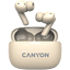 Austiņas ar mikrofonu Canyon OnGo TWS-10, bezvadu, bēšas (1)