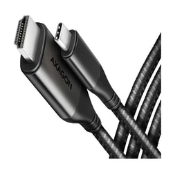 Video kabelis Axagon USB-C - HDMI 2.1a, 1.8m, melns