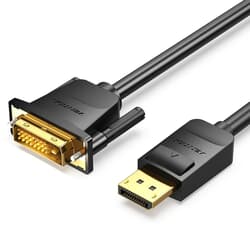 Video kabelis Vention DisplayPort 1.2 - DVI-D (24+1), 2m, melns