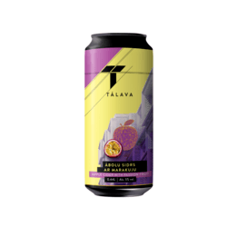 Sidrs Tālavas, ābolu ar marakuju, salds, skārdenē, 5%, 440ml