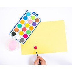 Akvareļkrāsas, 18 krāsas, Playbox