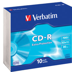 Matricas CD-R Verbatim Extra Protection Surface, 700MB, 52x, 10gab.