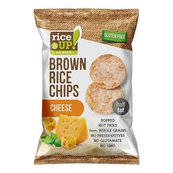 Brūno rīsu čipsi ar siera garšu, Rice Up, 120g