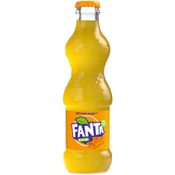 Atspirdzinošais dzēriens Fanta, 250ml, stikla pudelē