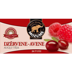 Tēja Možums, augļu, dzērveņu/aveņu, 20 gab.