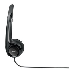 Austiņas ar mikrofonu Logitech H390, ar vadu, USB-A, melnas