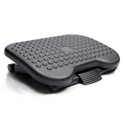 Kāju paliktnis Q-Connect, premium, regulējams, melns