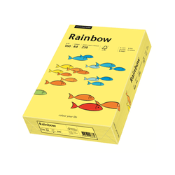 Krāsains papīrs Rainbow A4, Nr.16, dzeltens 160g/m2, 250 loksnes
