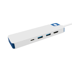 Dokstacija HyperDrive Flex USB-C, 8 porti, balta