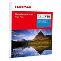 Fotopapīrs, divpusējs, matēts, A4, 20 loksnes, 240g/m², Hartwii