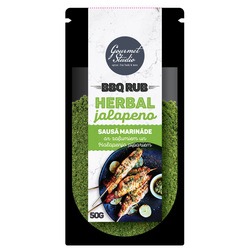 Marināde, sausā, ar zaļumiem un halapenjo, 50g
