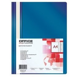 Mape ātršuvējs A4, matēts vāks, tumši zila, Office Products