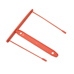 Arhīva klipsis, plastmasas, 8 cm, sarkans, 1gab. Fellowes