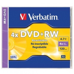 Matricas DVD+RW Verbatim SERL, 4.7GB, 4x, 5gab.