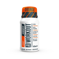 Dzēriens Pre Workout Shot, apelsīnu, Iconfit, 60ml