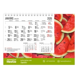 Kalendārs-galda, Arbūzi, 2026.gads