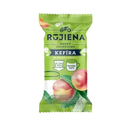Kefīra saldējums Rūjiena, persiku, vafeļu glāzītē, 75g