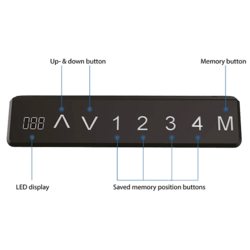 Galds, augstumā regulējams, Prestige Line, L forma, 200x200cm, balts statīvs, brūna virsma