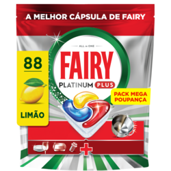 Trauku mašīnu tabletes Fairy Platinum Plus Lemon, 88gab.