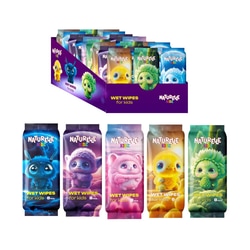 Mitrās salvetes ar kumelīšu un alvejas ekstraktu, Naturelle Kids, 8gab.