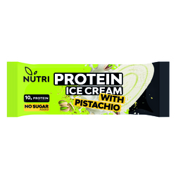Saldējums Nutri Protein, ar pistāciju krēma pildījumu, uz kociņa, 73g
