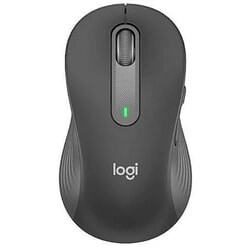 Datorpele Logitech Signature M650 L, bezvadu, kreisajai rokai, melna