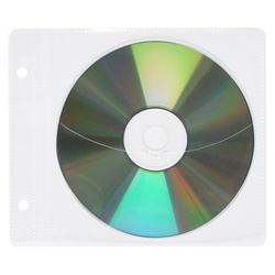 Kabata CD/DVD diskiem, ar perforāciju un klapi, 10gab.